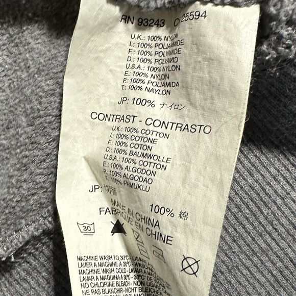 Diesel Women’s Hoodie Jacket Size L Large Packable Shell Windbreaker Full Zip - Picture 16 of 16